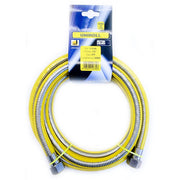 Tubo flessibile gas 3 mt metri 1/2" FF inox a norma EN 15266  per piano cottura/cucina  UNIROLL