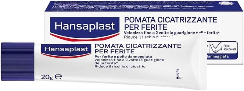 HANSAPLAST POMATA CICATRIZZANTE PER FERITE E PELLE DANNEGGIATA CICATRIZZANTE RIDUCE IL RISCHIO DI CICATRICI 20 G