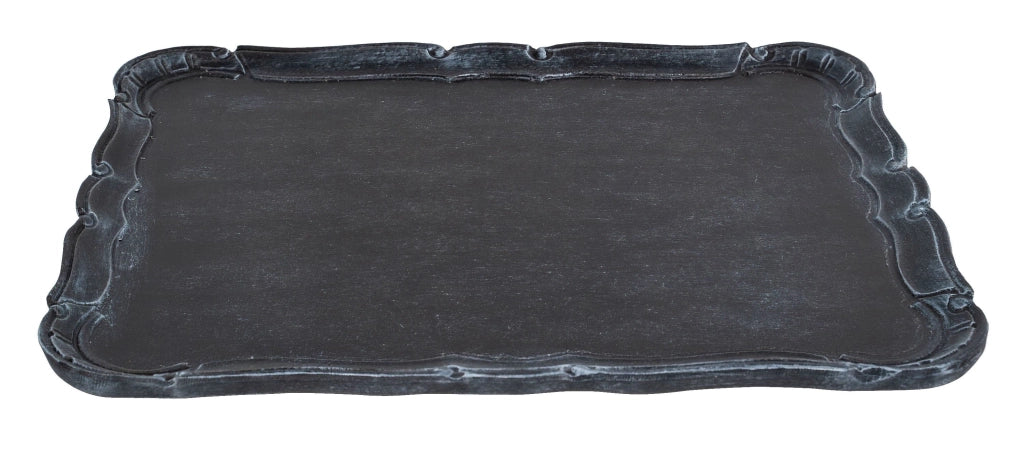 Biscottini Vassoio in legno finitura nera Made in Italy