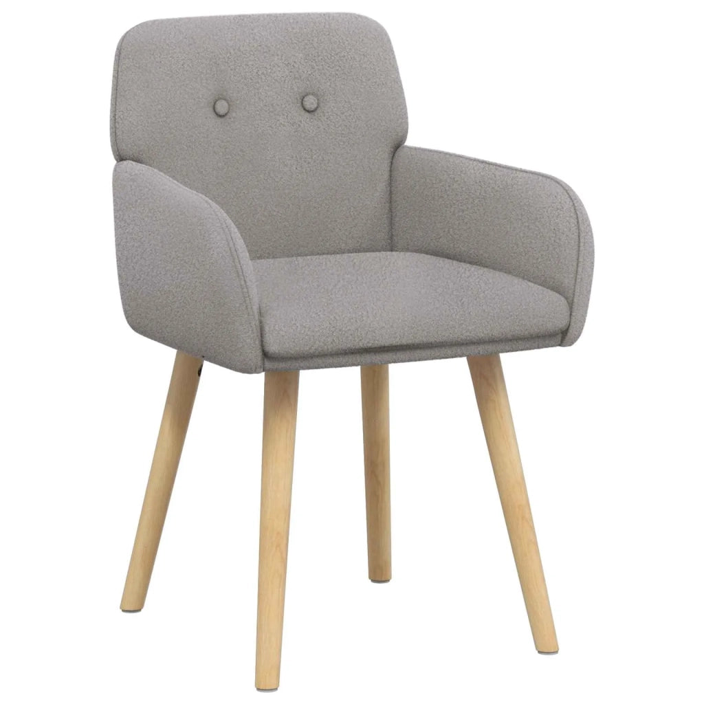 Sedie da pranzo 2 pz Bouclé Grigio Chiaro 59 x 57 x 85 cm 42034324