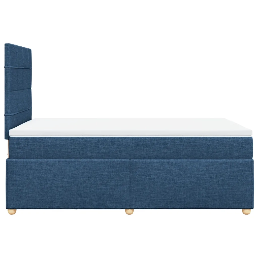 Giroletto a Molle con Materasso Blu 120x190 cm in Tessuto 3293525