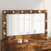 Specchio da Vanità Rovere fumé 100 x 55 x 18 cm Rettangolare 868305