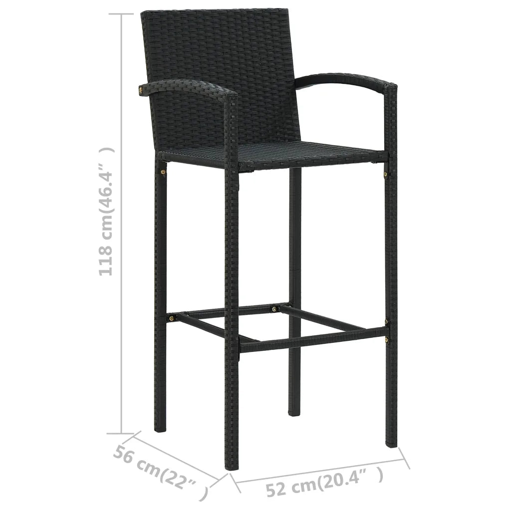 Set Bar da Giardino 5 pz Nero cod mxl 40302