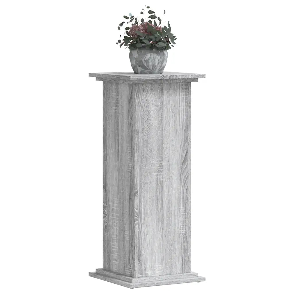 Supporto per piante | Sostegno per piante Grigio Sonoma 33x33x80 cm Legno Multistrato