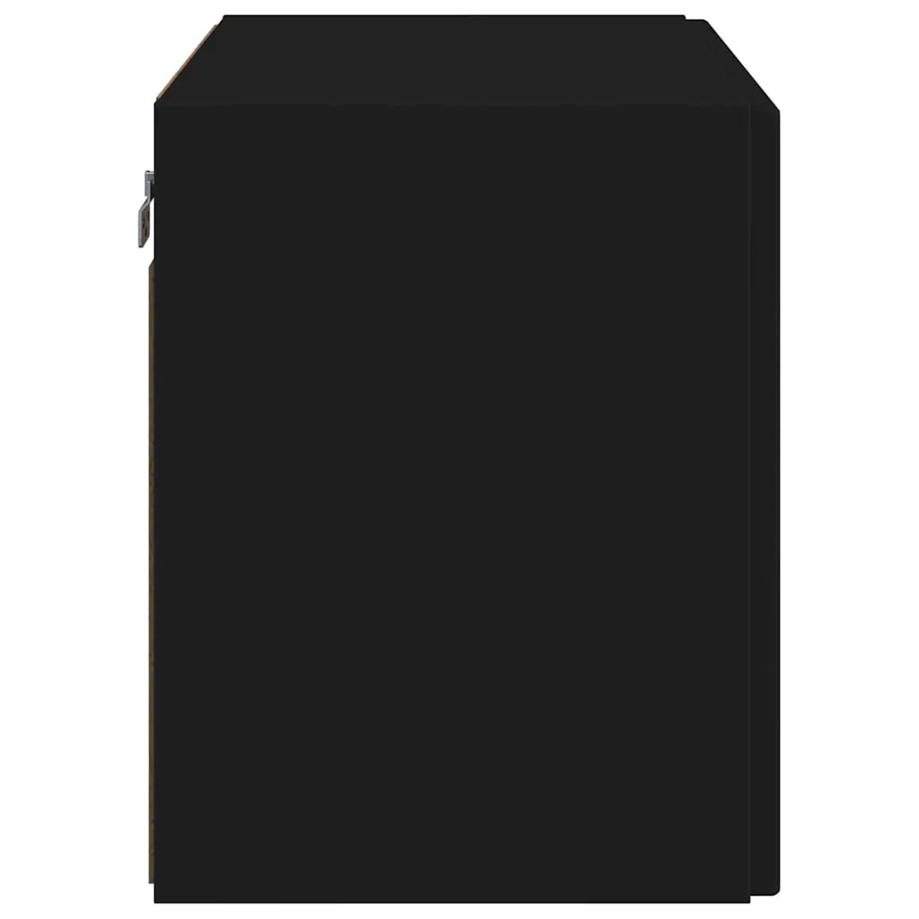 Mobile TV da parete Nero 59,5 x 31 x 40 cm Legno multistrato
