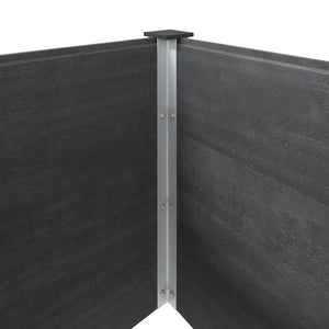 Fioriera Rialzata da Giardino 200x50x54 cm in WPC Grigio