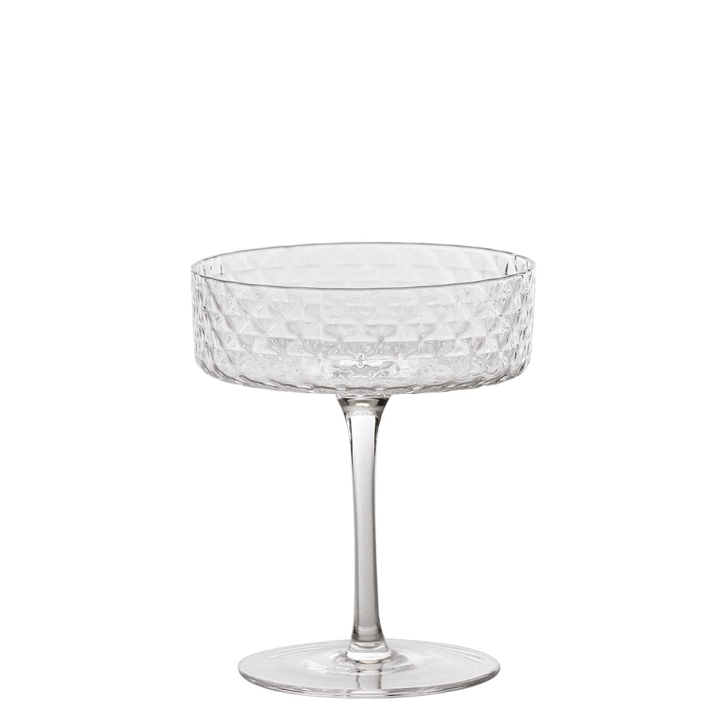 Coppa - Set 4pz Calice 25 cl Bicchiere da Cocktail e Vini Aromatici, Vetro, Design Elegante - Zafferano Made in Italy