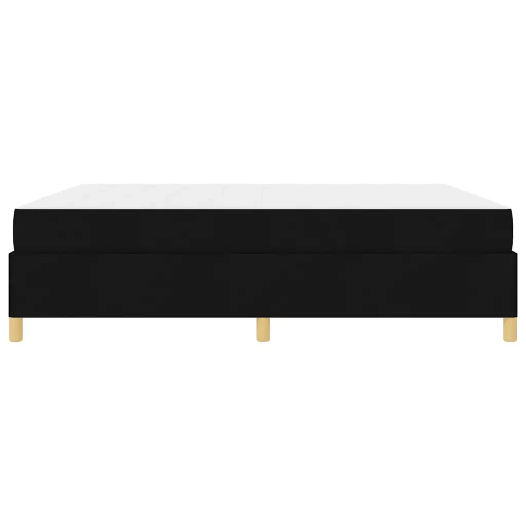 vidaXL Letto a molle Nero e Bianco e Nero 180 x 200 cm Tessuto