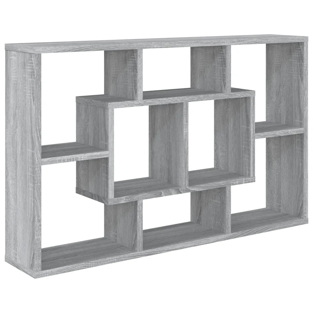 Mensola a Muro Grigio Sonoma 85x16x52,5 cm in Legno Multistrato CFW4973202