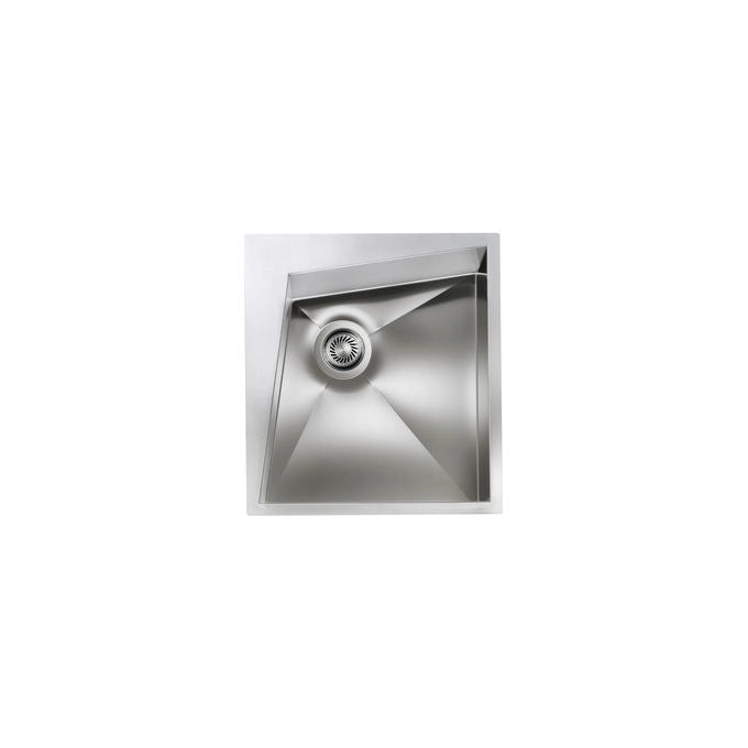CM 012860.D2.01.2033 SPACE Lavello da Incasso 1 Vasca Semifilo Slim Acciaio Inox Satinato Versione Destra colore Inox