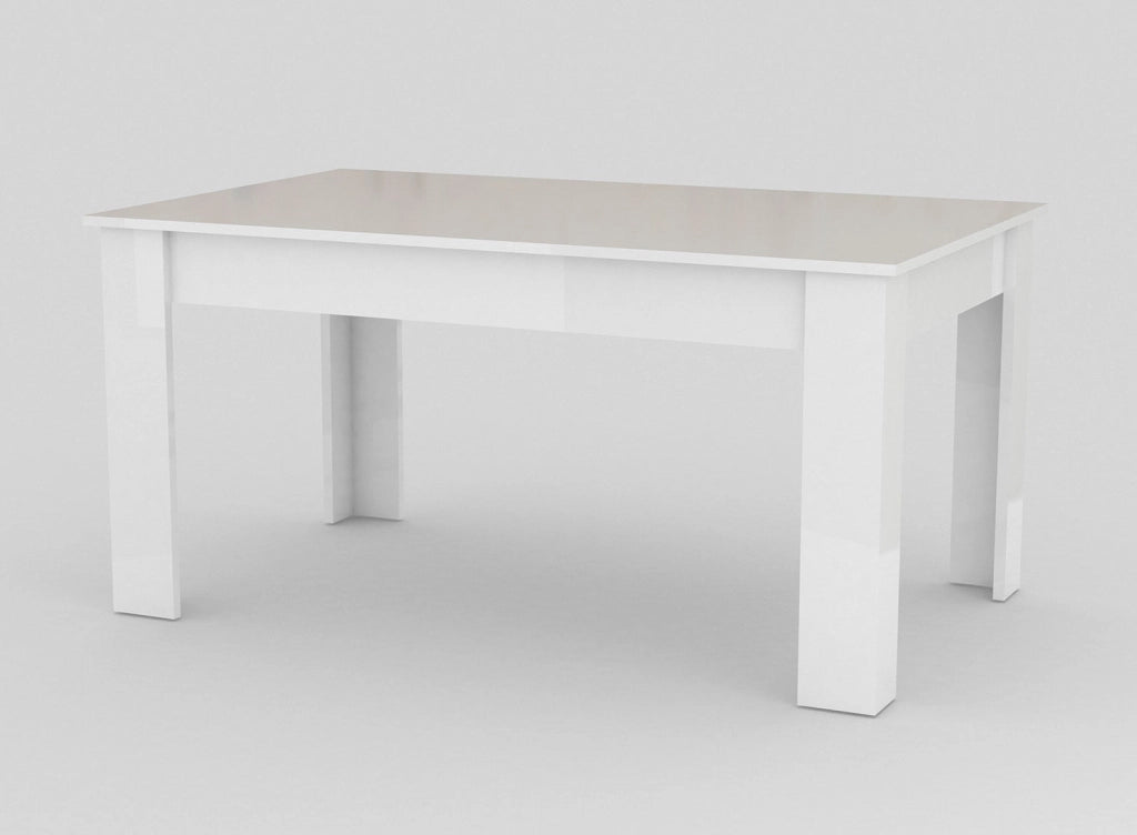 Tavolo Allungabile 160/210x90x75 cm Jesi Bianco Lucido
