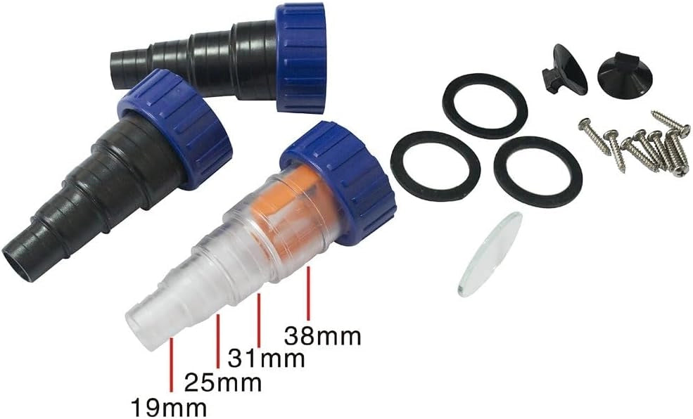 ® Lampada Disifettante UVC per Laghetti da Giardino 11 Watt Cavo 5m 3 Adattatori Sterilizzatore per Acquario Lampada di Sterilizzazione Filtro Luminoso