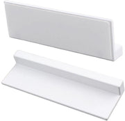 Maniglia a L per porta - Materiale in lega di alluminio - 2 pezzi - Design moderno - Incassata - Aspetto minimalista - Maniglia per porta