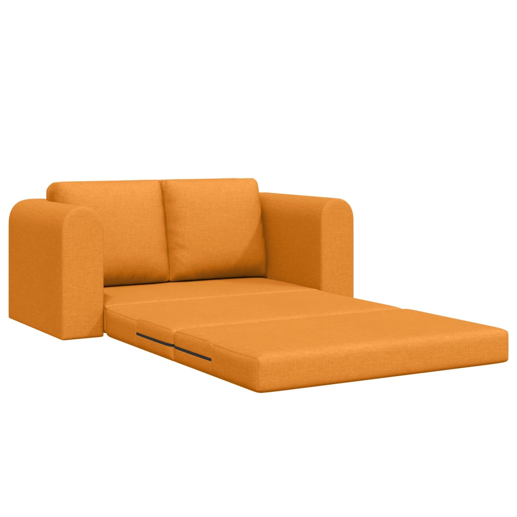 Divano Letto 2-in-1 Giallo Scuro 148x71x83 cm Tessuto