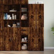 Credenza Rovere Fumo 30x42,5x185 cm in Legno Multistrato 846240