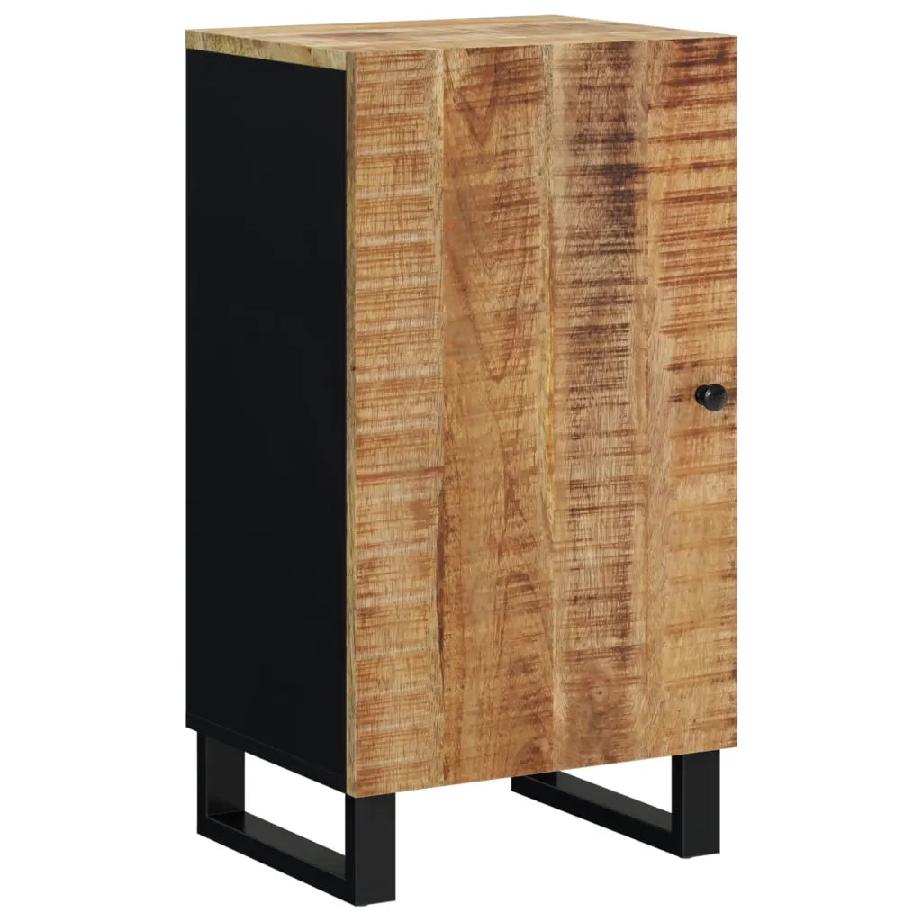 Credenza con Anta 40x31x75 cm in Legno Massello di Mango 352909