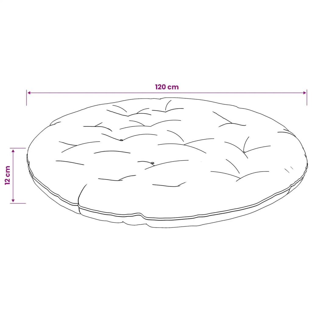 Cuscino per Sedia Papasan VIANEN 100% Poliestere Verde chiaro 953963