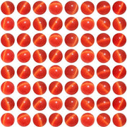 MJDCB 30 pezzi di perle rosse a forma di occhio di gatto, 12 mm, cristalli rotondi liberi, per la creazione di gioielli, bracciali, collane, orecchini e accessori