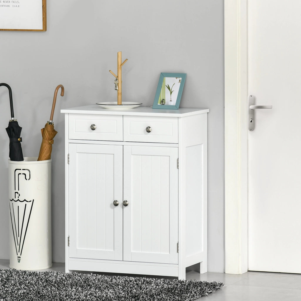 Mobiletto bagno con cassetti ¨C Xylo ¨C bianco 60x30x75 cm legno