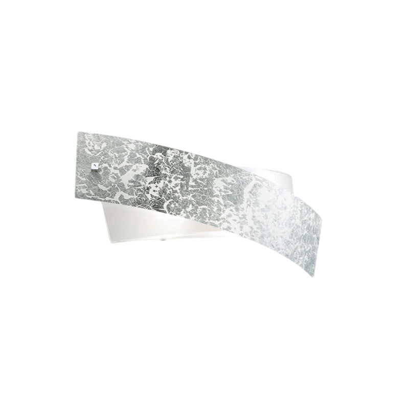 Camilla - Lampada da parete argento 2XE14 max 2X28W IP20 - Applique led da muro design moderno 54x20cm
