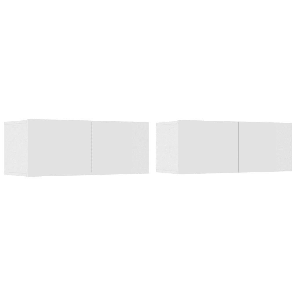 Set di Mobili Porta TV 5 pz Bianco in Legno Multistrato 3114430