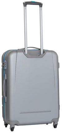 Trolley Valigia Media Rigida in ABS 4 Ruote TSA Ravizzoni Sangria Silver