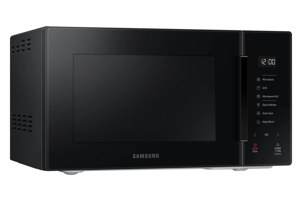 Samsung MG23T5018AK Forno Microonde 23 Litri 1100W Cottura Automatica e Home Dessert Glass Design Nero
