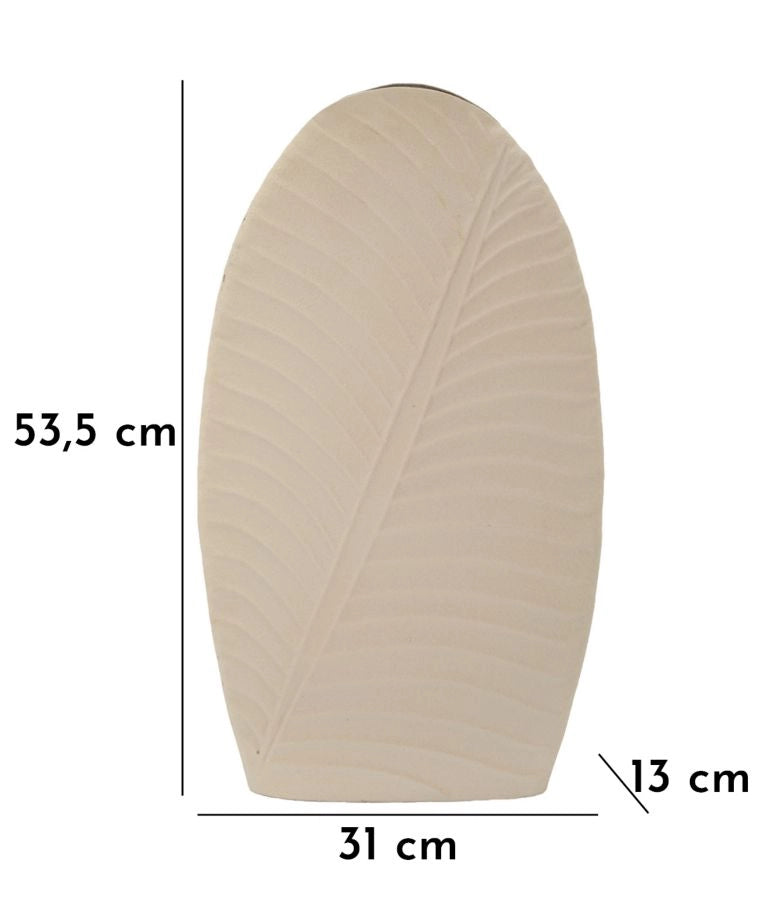 Vaso Dune Tall 31x13x53,5 cm in Ferro Crema