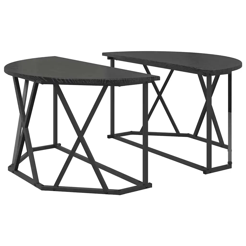 Tavolino da salotto Rovere Nero 80 x 80 x 42 cm 868249