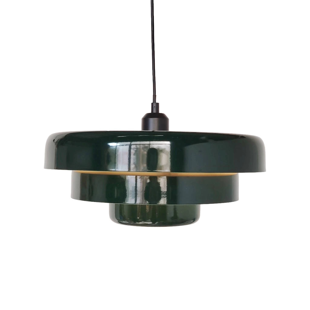 Sospensione interna metallo, ø35cm, verde