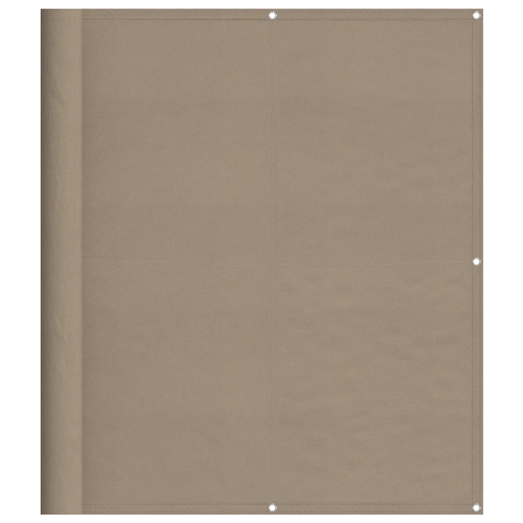 Paravento da Balcone-Pannello per balcone Tortora 120x1000 cm 100% Poliestere Oxford