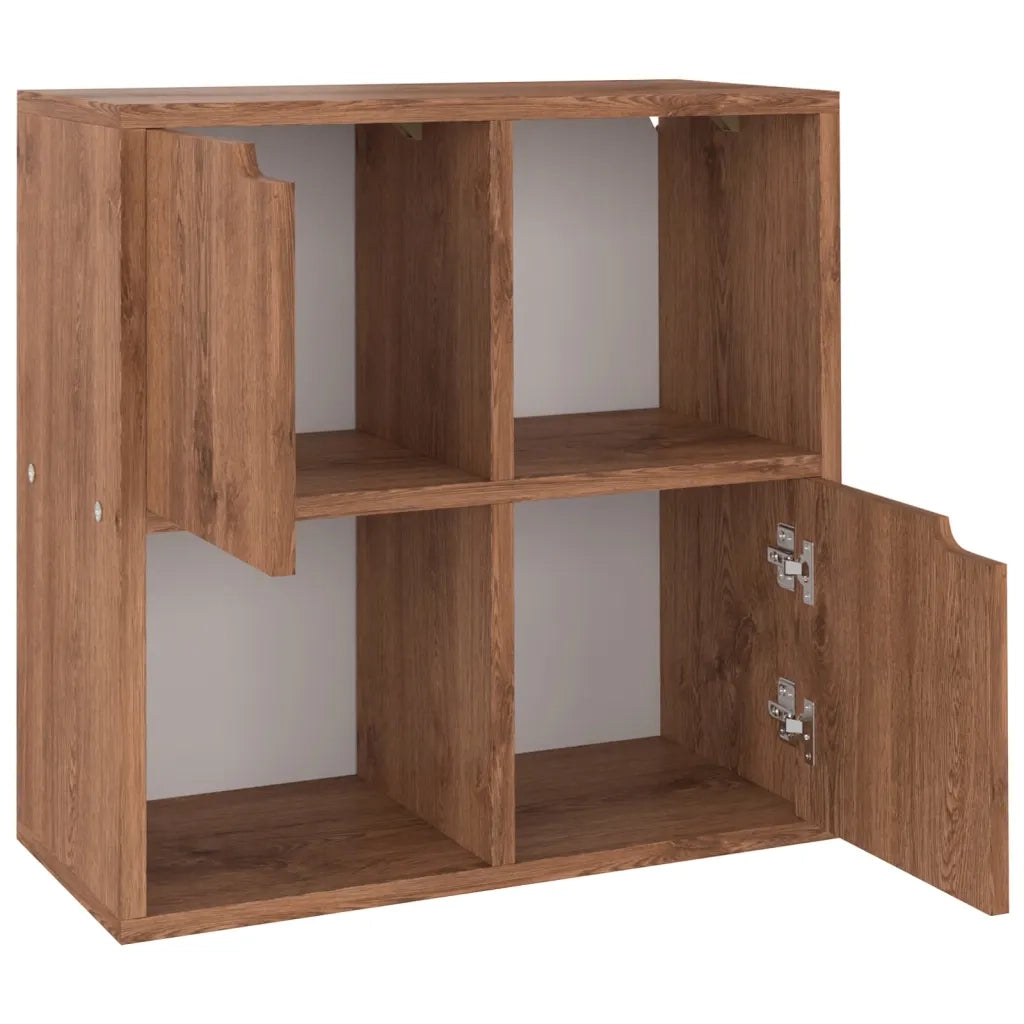 Libreria Rovere Marrone 60x27,5x59,5 cm in Truciolato cod mxl 9973