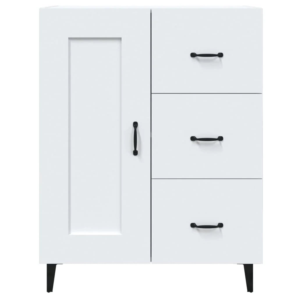 Buffet credenza cassettiera mobiletto mobile contenitore organizer per cucina soggiorno salotto 69,5 x 34 x 90 cm legno ingegnerizzato bianco 02_0030424