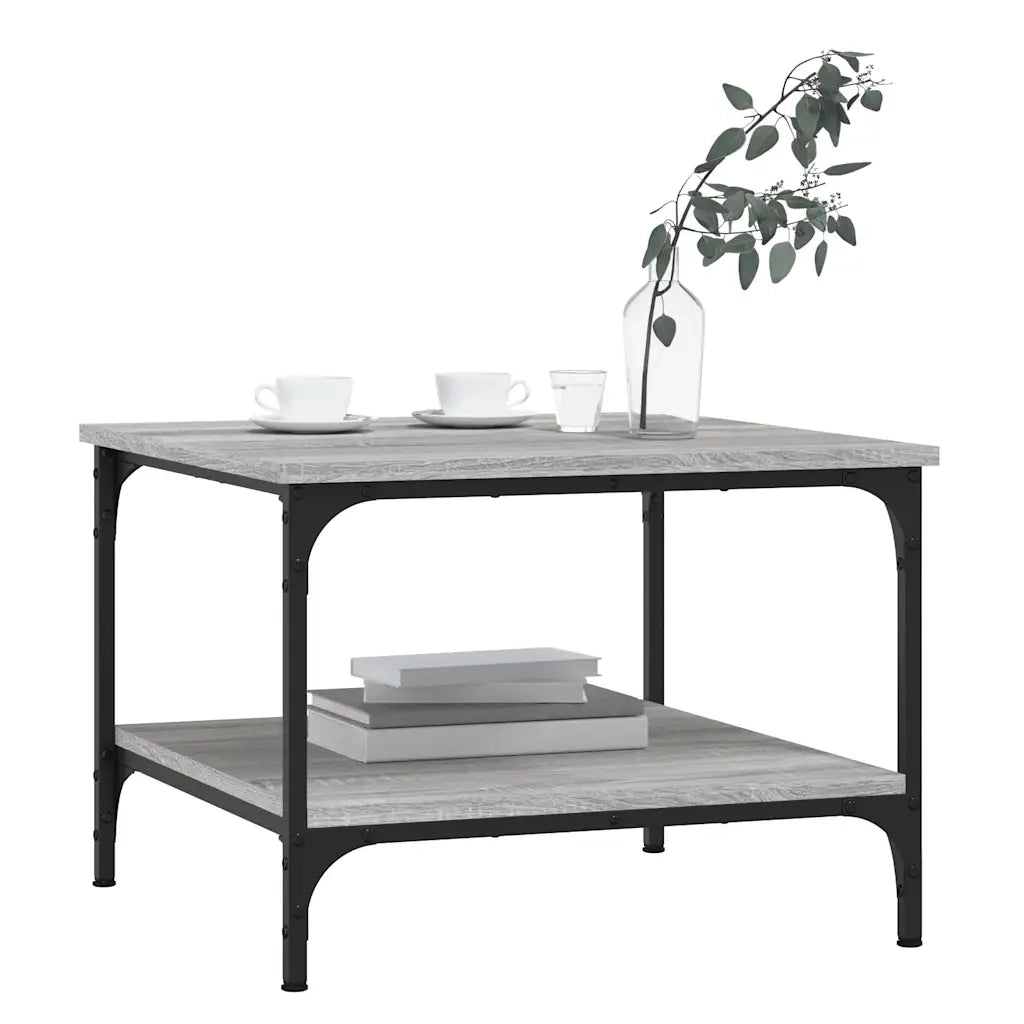 Tavolino da Salotto Grigio Sonoma 55x55x40 cm Legno Multistratocod mxl 118857
