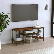 Mobile Porta TV Rovere Fumo 102x35x45,5 cm in Legno Multistratocod mxl 126944