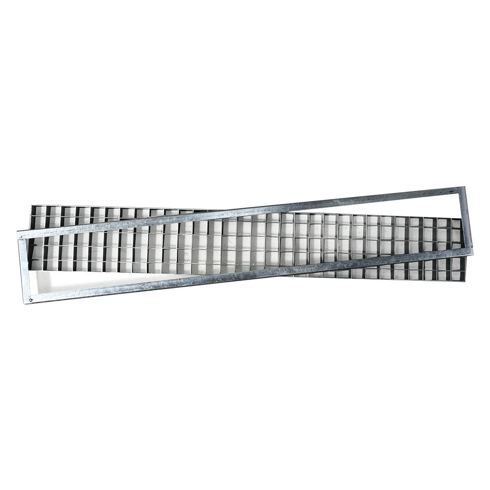 Griglia rettangolare 15x100 cm pedonabile