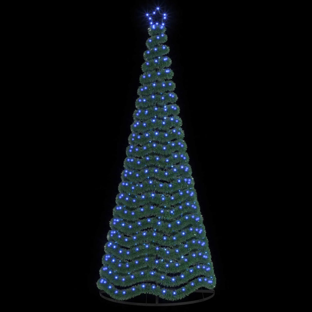 Albero di Natale in tinsel con luci LED e base EKENAS 250 cm 42055411