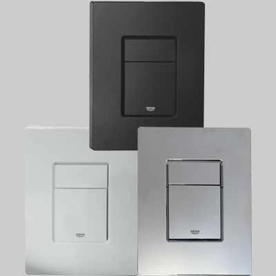 PLACCA DI COMANDO SKATE COSMOPOLITAN DOPPIO TASTO  CROMOSATINATA     GROHE