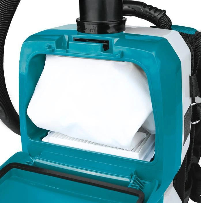 Makita DVC265ZXU aspirapolvere a traino 2 L Backpack vacuum Secco 85 W Sacchetto per la polvere