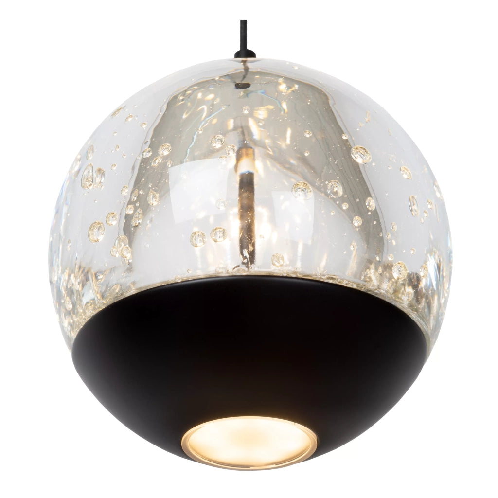 Lampadario Lucide Sentubal LED 52W 5 luci nero Ø35