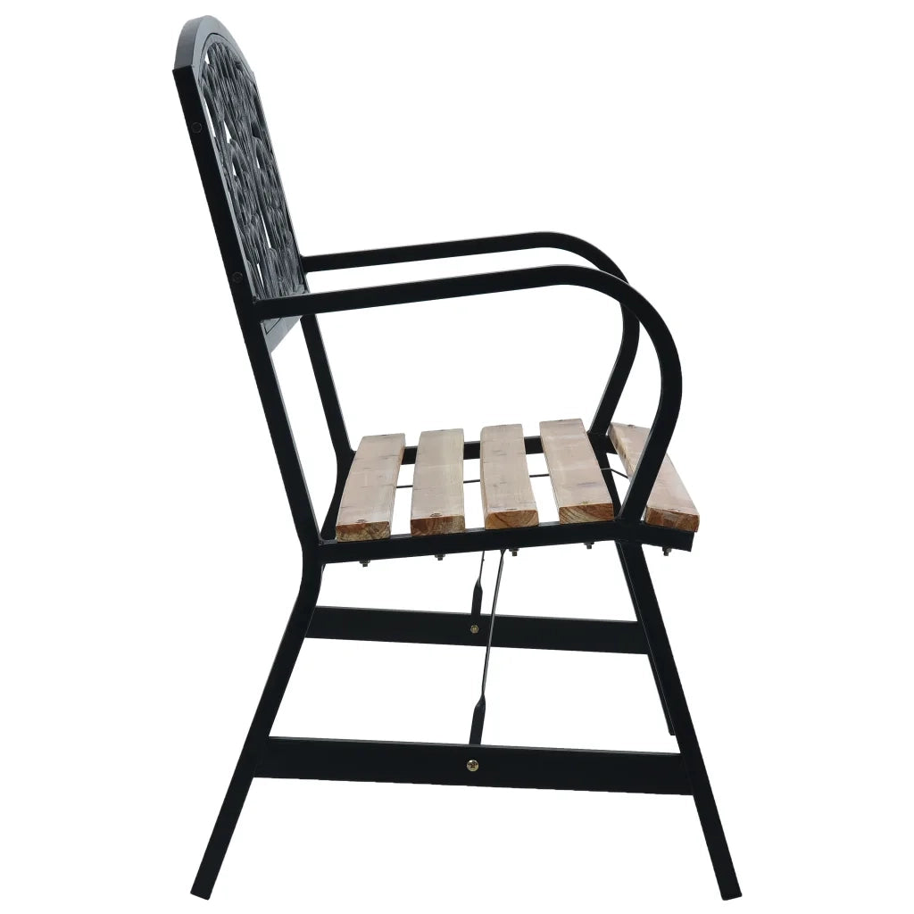 Panchina da Giardino 120 cm in Legno 47940