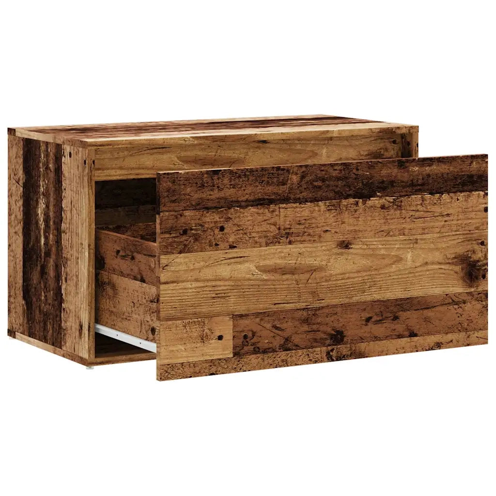 Panca Ingresso-Panca da Corridoio 80x40x45 cm Legno Vecchio Legno Multistrato