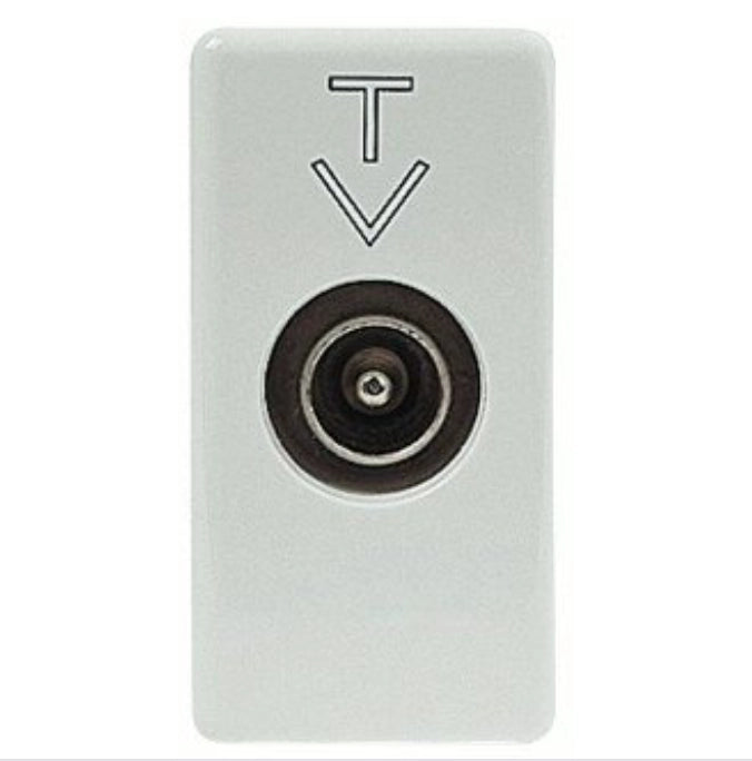 presa antenna tv diretta coassiale serie gewiss gw20381