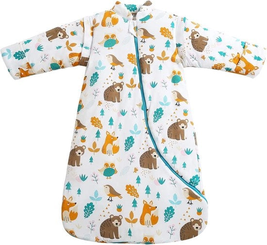 Zak da letto per bambini in cotone biologico, diverse misure - 0.35 TOG, adatto da nascita a 4 anni - M: 75 cm / 90 cm / 6-18 mesi