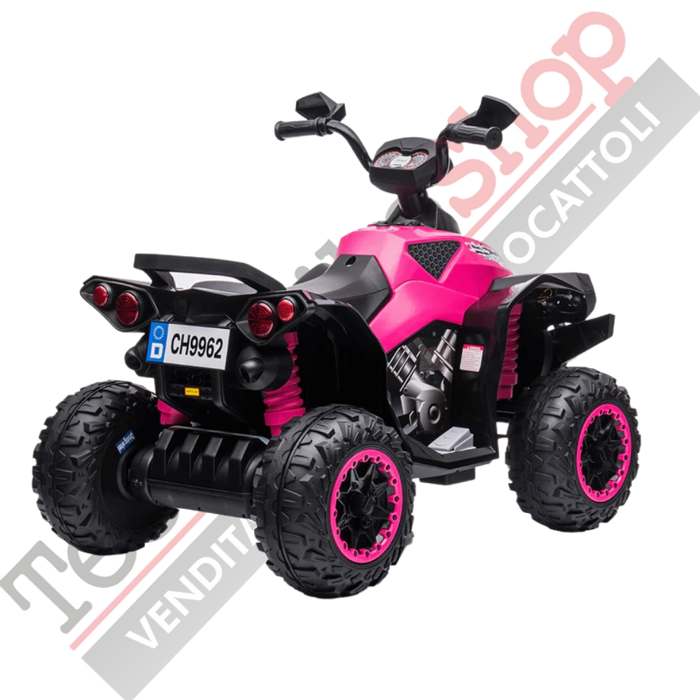 Quad Elettrico per Bambini Quad Medio Sport 12V-Rosa