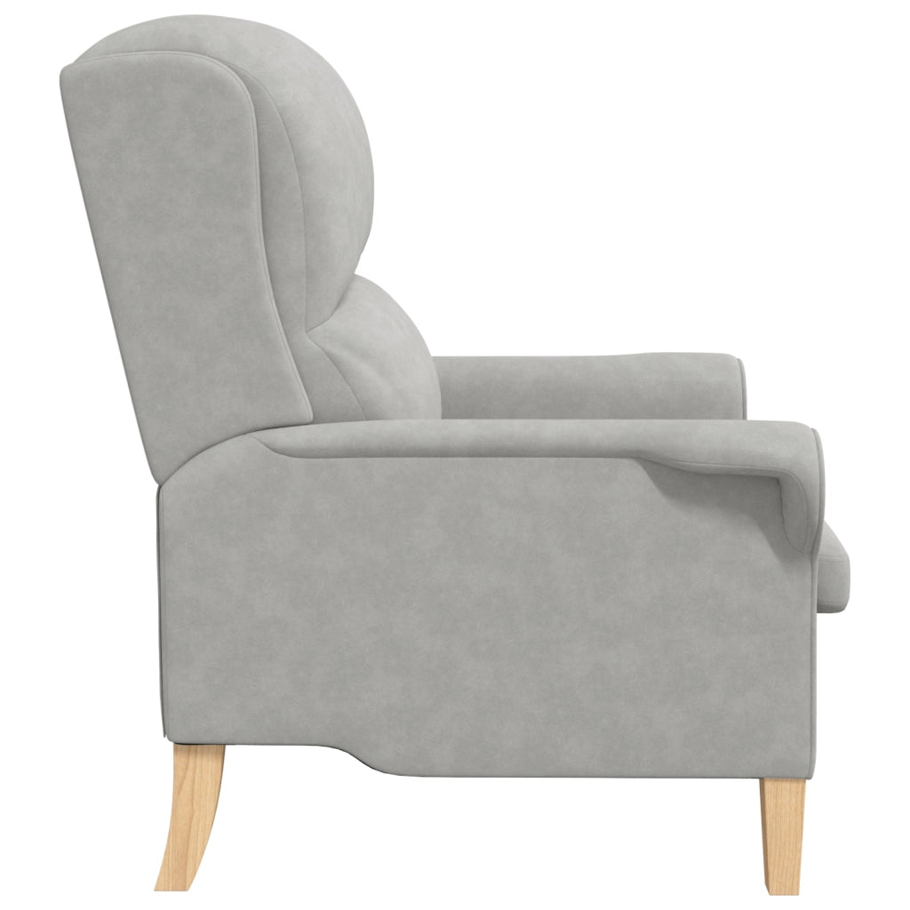 Poltrona Grigio Chiaro Grigio Chiaro Tessuto Standard Ergonomica
