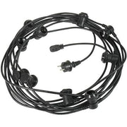 Trade Shop - Cordoniera Con 10 Porta Lampada Attacco E27 Da 10mt Per Uso Esterno Ed Interno -
