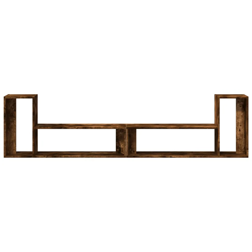 Mobili TV 2 pz Rovere Fumo 100x30x50 cm in Legno Multistrato 840797