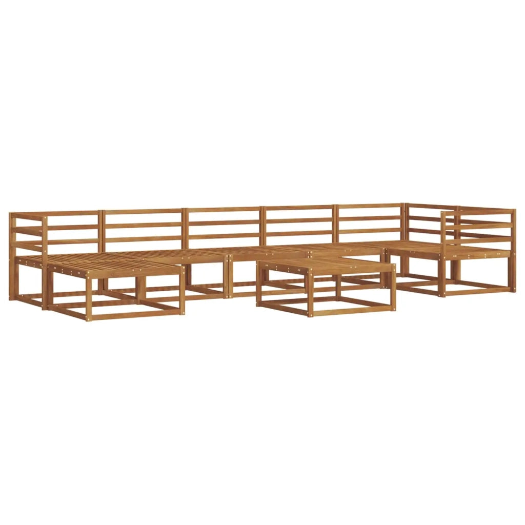Set di divani da esterno 8 pcs Naturale