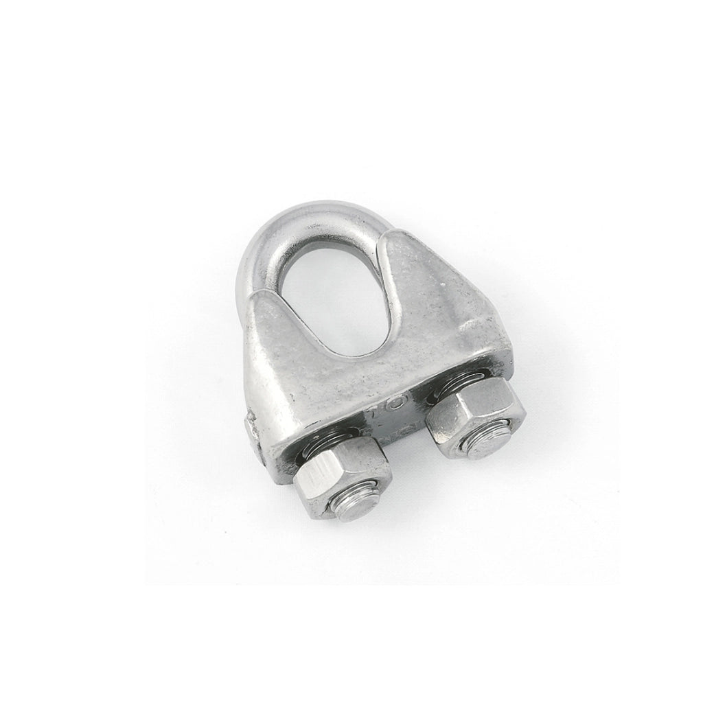 Morsetto per funi Ã˜ 2 mm. in acciaio Inox A4 - AISI 316 - 4 pz.